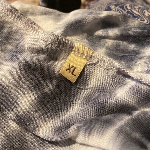 Impulse California blue & white tie dye tunic shirt - Picture 12 of 14